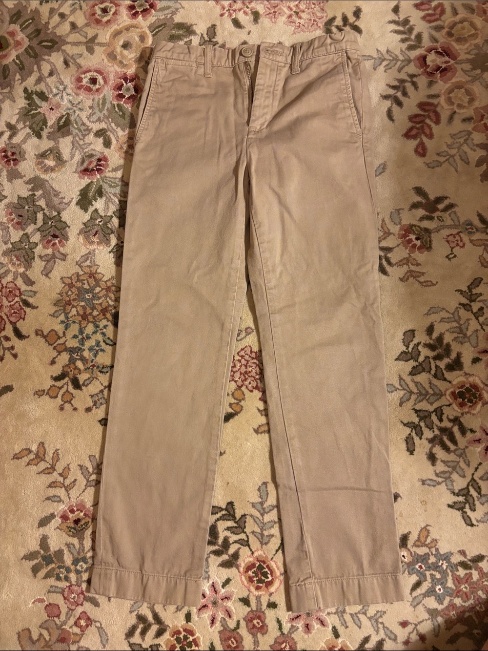 Crewcuts Slim Sun Faded Classic Boy’s Khaki Chino Pants - Tan